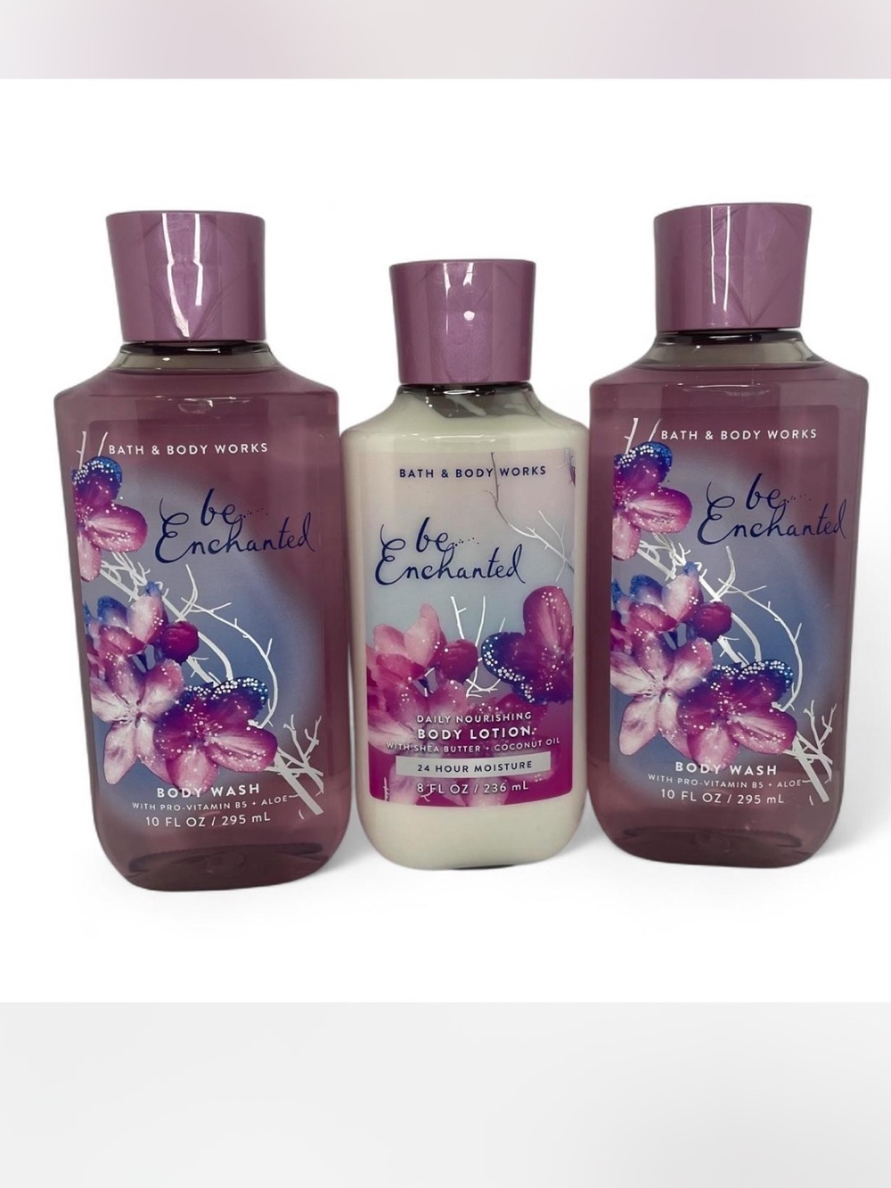 Bath & Body Works BE ENCHANTED 3 Piece Lot 2 Body Wash & 1 Body Lotion Full Size